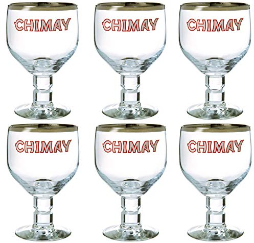 6 VERRES A BIERE CHIMAY 33cl 33 cl NEUF