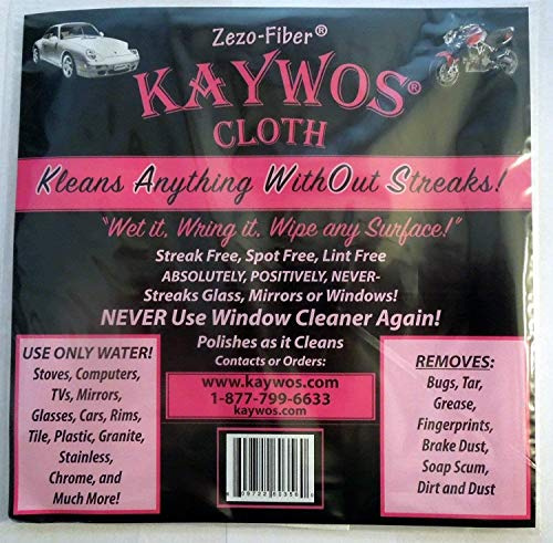 Zezo Fiber Miracle Cleaning and Polishing Cloth By Kaywos (5 count (pack of 1))