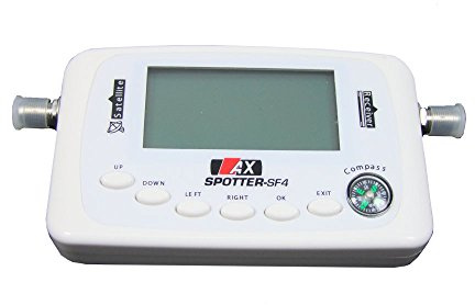 AX Spotter SF4 Digital LCD HD Profi Sat Finder mit Kompass und Tonanzeige