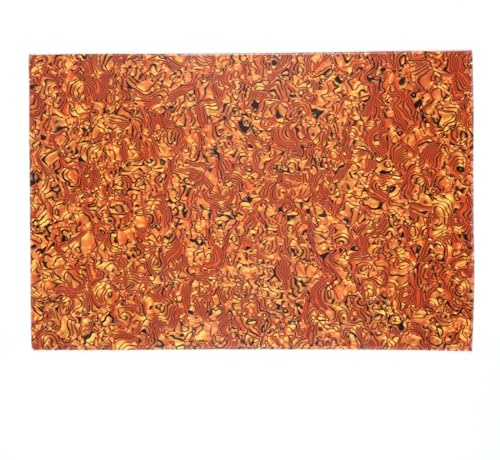 Musiclily 435x290mm Pickguard Blank Schlagbrett Rohling Material für Fender Strat Tele E-Gitarre und Bass, 4-lagig Tiger Spot Shell
