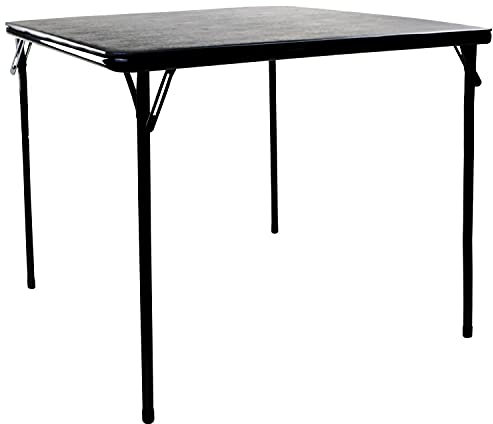 Oypla Square Folding Standard Bridge Card Game Black Table