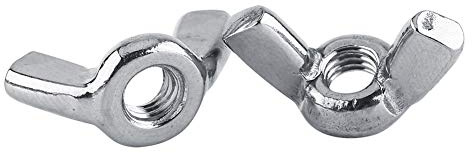 FTVOGUE 10 Unids DIN315 M3-M8 Acero Inoxidable SS316 Ala Tuerca Mariposa Tuercas Muebles Sujetador Suministros(M3)