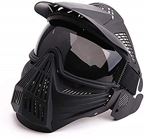 YuTing Taktische Airsoft-Maske, Vollmaske mit taktischer Schutzbrille, Halloween CS-Überlebensspiel, Schießen, Jagen, Rollenspielmaske