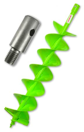 Trivella WERHE® Profi, trivella per la perforazione della macchina 150 mm a doppio albero robusto con adattatore m14 - trivella per pali trivella per pozzi punta precisa.