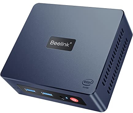 Beelink Mini S Mini-PC W11 Pro, Prozessor der 11. Generation N5095 (max. 2,9 GHz), 8 GB DDR4 + 128 GB SSD, WiFi 5 (802.11 b/g/n/ac), Bluetooth 4.0, Dual HDMI, 4k, USB 3.0