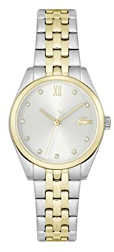 Lacoste Analog Quarzuhr für Damen Kollektion Tuilerie mit Edelstahlarmband