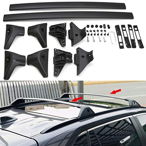Autophoton Schwarzer Aluminium Dachträger Querträger für RAV4 2019 2020 2021 2022