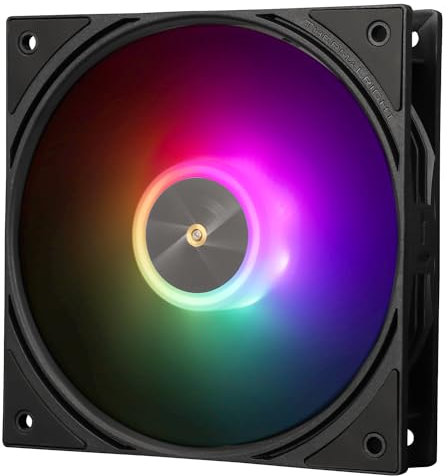 Thermalright TL-P12-S CPU Fan Computer Case ARGB, Quiet 4PIN PWM PC Cooler, High Performance 120mm Silent Cooler Fan, 1500RPM Speed,CPU Cooling(Black)