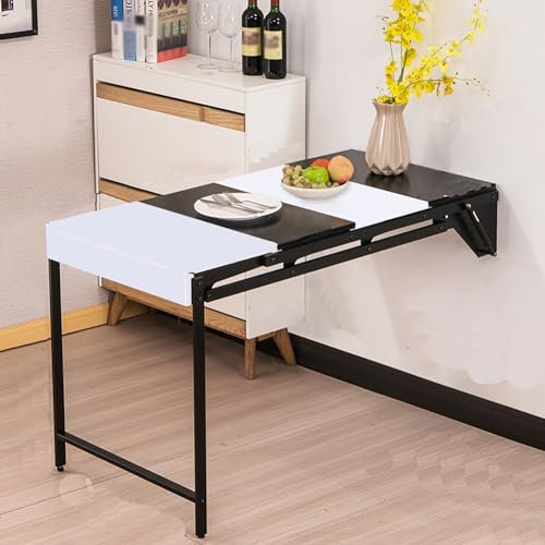 Wandklapptisch, Klapptisch Und Regal Wand Wandmontage, Praktischer Platzsparender Tisch, Schreibtisch, Bartisch, Esstisch, Für Wohnzimmer, Kleine Räume, Schlafzimmer, Küchen (Color : G)