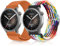 ToVioc Correa Compatible con Amazfit Balance/Bip 5 / Pop 3S, 22mm Breathable Adjustable Sports Correa de Repuesto para Amazfit Cheetah Pro/GTR 4 - Naranja & Arcoíris