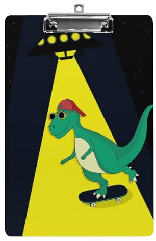 Dinosaure Volant Porte Bloc A4 Avec Pince Planchettes À Pince Porte Document Avec Clip À Profil Bas