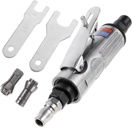 jojofuny Pneumatischer Druckluftschleifer zum Mahlen und Polieren Multifunktionales Werkzeug aus Stahl und Kupfer Tragbar für Präzises Schleifen und Gravieren 152mm Länge