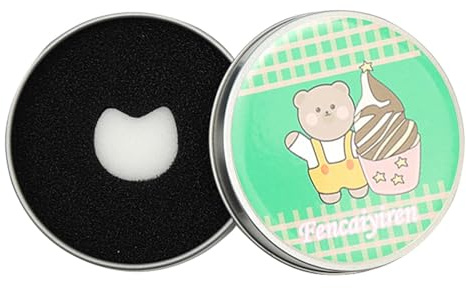 Spugna per la rimozione del colore del pennello, spugna per la pulizia del pennello per ombretto, tappetino per la pulizia del pennello portatile