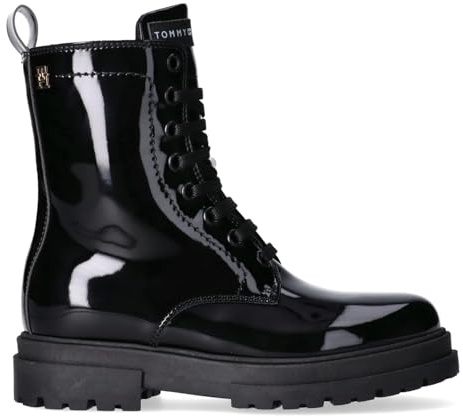 Tommy Hilfiger Stivali in vernice stringati, Kessy, Nero