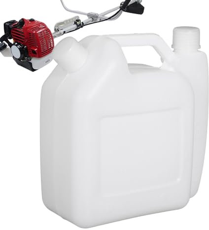 2-Stroke Petrol Oil Mixing Container with Measuring Tank - 1.5L Fuel Bottle for Chain Saw, Brush Cutter & Trimmer