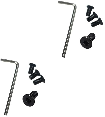 Happyyami 2 Sets Stainless Steel Scooter Screws Hexagonal Handlebar Mount Electric Scooter Front Fork Parts