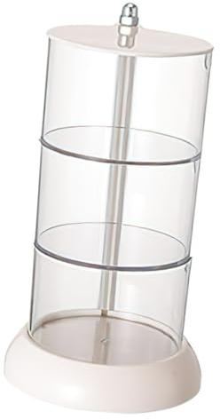 Vaguelly Makeup Puff Box Rotierbarer Lagiger Kosmetik Organizer Für Schminkutensilien Aufbewahrung Von Wattepads Und Schwämmchen Platzsparend Und Einfach Zu Reinigen