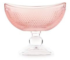 Emò Italia Alzata svuotatasche Decorativa in Vetro Le Charme 14,3x8,2xH12,2 cm 4 Varianti(1pz) Cipria