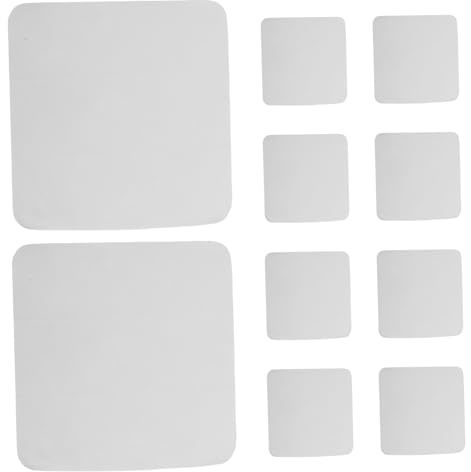 FIXOSHEE 10pcs Suede Polishing Cloth for Jewelry Eyeglasses and Silverware Soft Non-Abrasive Cleaning Wipe for Daily Care and Maintenance of Items