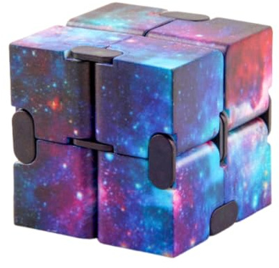 FIMWOLZ 1 Piezas Fidget Toys,Juguetes Cubo Antiestres Fidget Pad Juguetes Retro Controller,Infinity Cube,Juguete Antiestrés Stress Infinito Cubo para Estudio Trabajo, Regalos para Niños Adultos