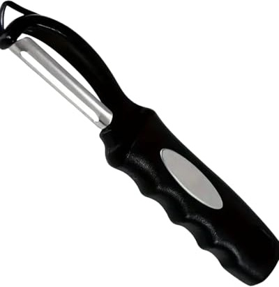 Éplucheur Pivotant Professionnel - Lame Inox Ultra-Tranchante, Poignée Antidérapante Ergonomique - Epluche Fruits et Légumes - Facile à utiliser et a nettoyer
