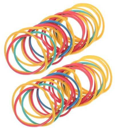 DIYEAH 300 Piezas Gomas Elásticas De Colores Gomas Elásticas De Colores Reutilizables Para Oficina y Camping
