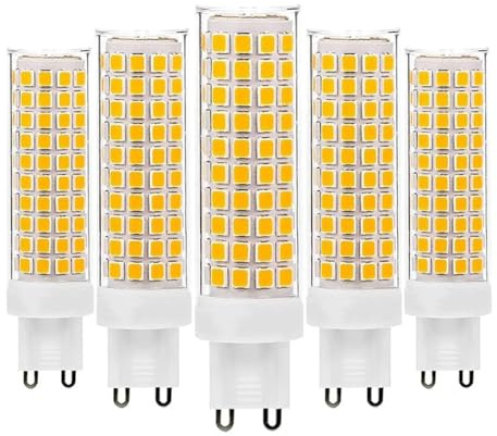 Lampadine LED G9 luce naturale 4000k 15W Sostituzione 150W Risparmio energetico Senza sfarfallio Per illuminazione domestica lampadari plafoniere camera letto cucina(5pack)