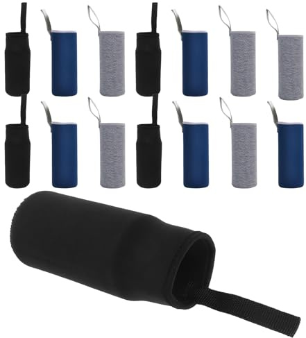 BESPORTBLE Lot de 15 Manchons Isothermes pour Bouteille en Verre 550 ML, Housses Porte-Bouteille Antidérapantes en Néoprène, Protection Thermique Portable pour Sport et Voyages, Couleurs