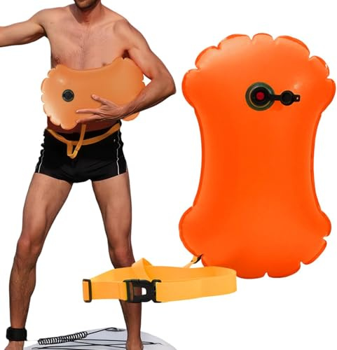 Boa da Piscina - Galleggiante di Sicurezza Portatile,Boa da Nuoto in Acque Libere - Per Nuotatori, Kayakisti, Snorkelisti, Mare, Lago, Fiume, Allenamento, Gare, Snorkeling, Kayak