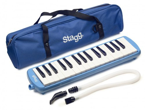 Stagg MELOSTA32BL Melodica 32 touches avec étui Bleu