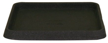 Floralo Untersetzer Roma frostsicher, quadratisch, schwarz / granit, 43 x 43 cm