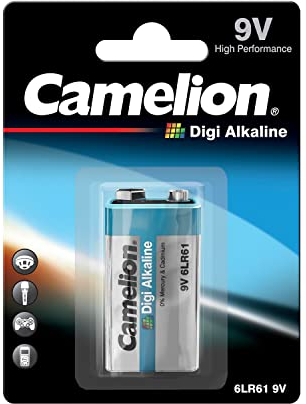 Camelion 11210122 - Pilas alcalinas Digi 6LF22/9 V Bloque, Capacidad 700 mAh, Especialmente para Uso en el ámbito Digital