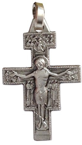 I G J Crocefisso di San Damiano in Argento Massiccio 925
