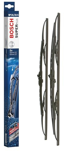Bosch Wiper Blade Super Plus Spoiler SP21/21S, Length: 530mm/530mm − Set of Front Wiper Blades