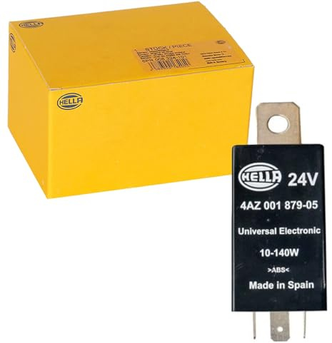 HELLA 4AZ 001 879-051 Relé de intermitencia - 24V - 3polos - montaje exterior - con soporte