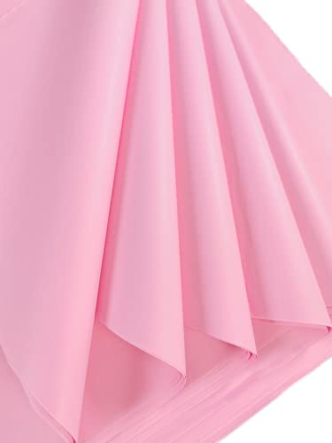 Rosa silkespapper 240 stora ark, syrafritt konstpapper, perfekt för presentförpackning, förvaring, packning, konst & hantverk bulk pack arkivering 70 x 50 cm arkstorlek