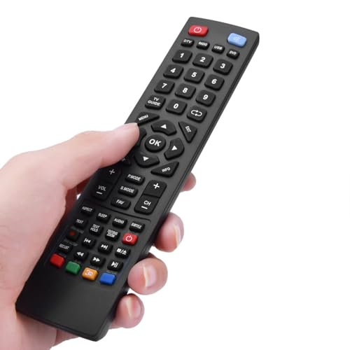 Universal TV Remote Control Replacement, Long Stable Infrared Signal Bush Remote Control for Alba Bush/Technika/Blaupunkt/SHARP/E-Motion, TV remote control Original Controller function