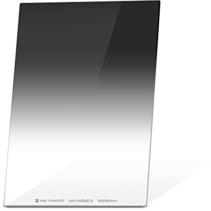 K&F CONCEPT GND16 Filter, Square Soft Graduated Grad Neutral Density Filter ND16(4 f-stops) 100 * 150 * 2.0MM Double Side