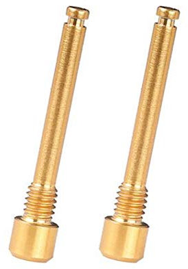 Beauneo M4 Titanium Screws for Bicycle Disc Brake Pad Grub Screw Insert Screw for XT R XT Hydraulic Disc Brake Caliper Golden