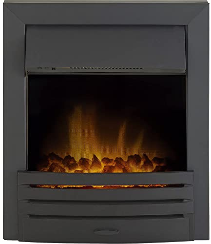 Adam Eclipse Electric Fire in Black with Remote Control