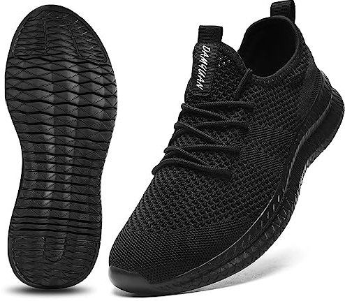 CAIQDM Women Running Shoes Slip-on Walking Sneakers Lightweight Breathable Trainers Tennis Shoes