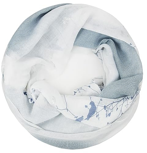 Glamexx24 Schal Damen Schlauchschal Langschal mit Muster Loop schal Loopschal Tuch Halstuch Rundschal Leicht