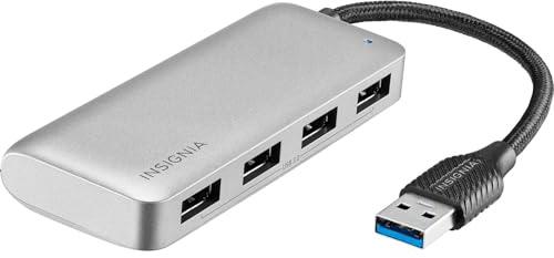 Insignia 4-Port USB 3.0 Hub, USB Splitter Expander for Laptop, Xbox, Flash Drive, HDD, Console, Printer, Camera, Keyborad, Mouse, MacBook, Surface, PC