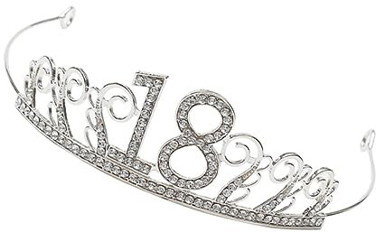FRCOLOR Kristall Kuchen Kuchen Krone Kuchendekoration Hochzeit Tiara Für Kuchen Geburtstagstorte Dekoration Silver
