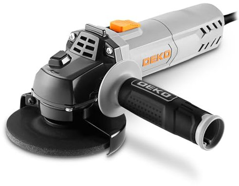 Angle Grinder Power Tool: DEKOPRO 115mm 750W Corded Electric Angle Grinder for Cutting, Polishing and Sanding