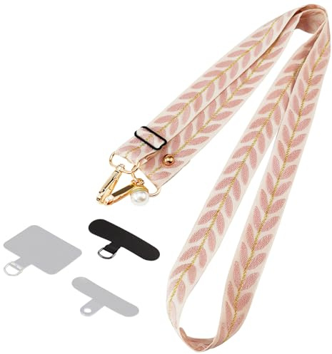 Handykette Universal Handyband zum Verstellbar Einstellbar Crossbody Strap Nylon-Seil Robust Angenehm Schlüsselband Multifunktional für Den Meisten Smartphones Damen Herren tägliche Reisen Einkaufen