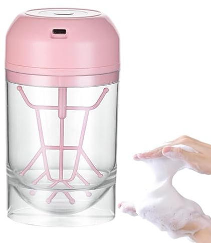 Facial Foam - Facial Cleanser Foam Maker Cup, Electric Bubble Whisk Machine | Face Wash Lathering Device Whip Foam Foam