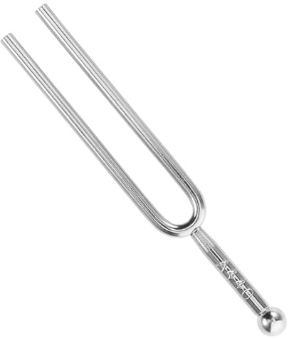 440 Hz Stimmgabel aus Metall für Geige und Gitarre, Silber | 12, 1 Cm Länge, Präzise A-ton Abstimmung, Tragbares Zubehör für Anfänger und Hobbyisten