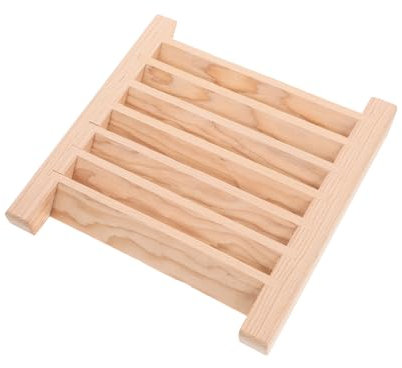 TEHAUX Rejilla de Ventilación de Madera para Sauna Panel Louver para Ventilación de Sala de Vapor Accesorio Esencial para Circulación de Aire Óptima y Privacidad Instalación y Diseño