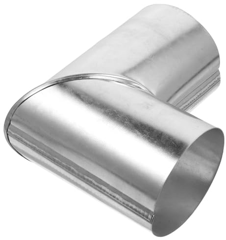 HOODANCOS Stainless Steel Chimney Flue 90 Degree Elbow for Stove Flue Pipe and Heater Exhaust Pipe Flexible Anti-Tear Design Easy to Install Replacement Part
